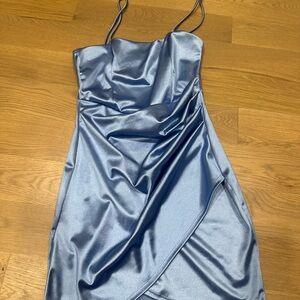 Windsor Shiny Blue Mini Dress